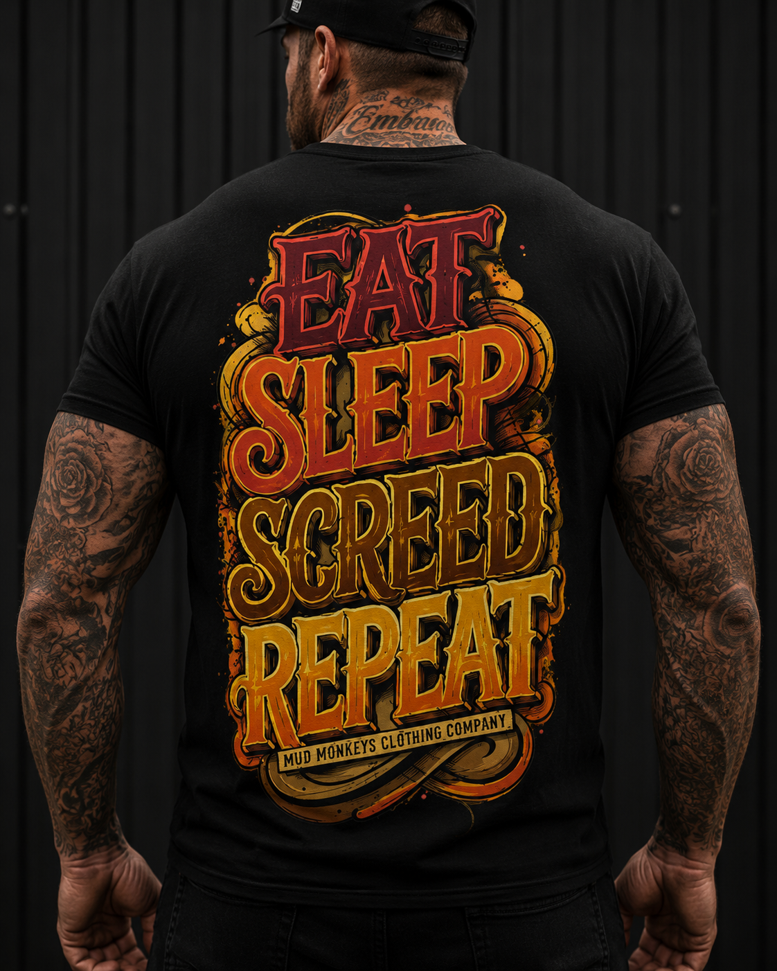 EAT SLEEP SCREED REPEAT - TEE